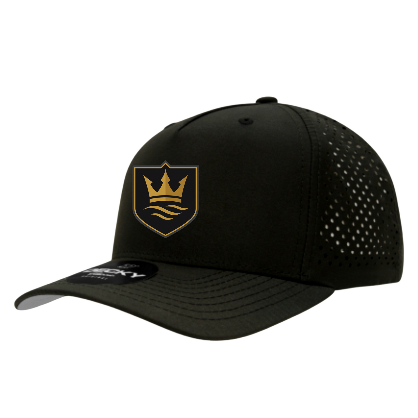 The Curved Brim Perforated SnapBack Hat