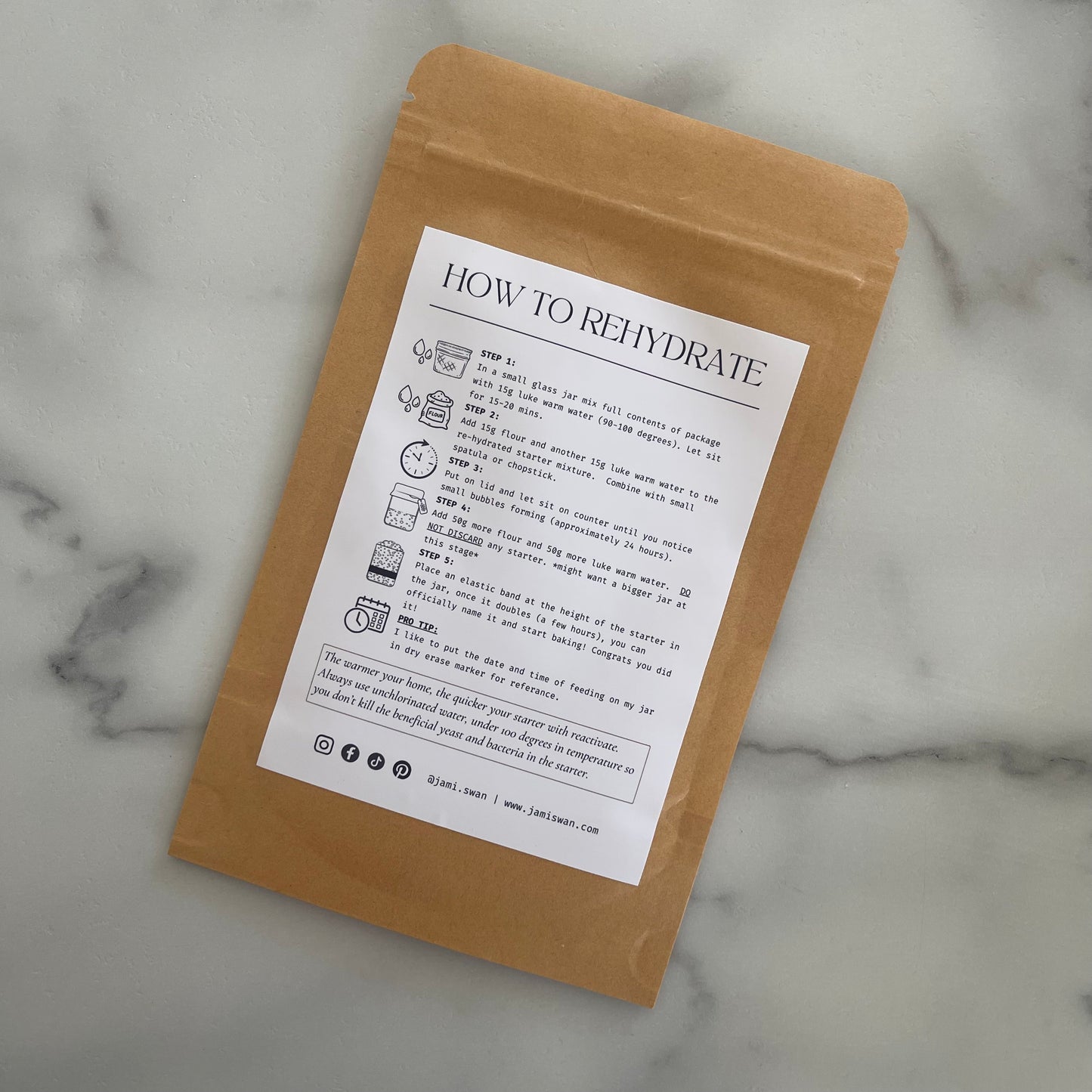 Quick Activating Dehydrated Sourdough Starter