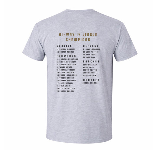 River Kings League Champion Roster T-shirt