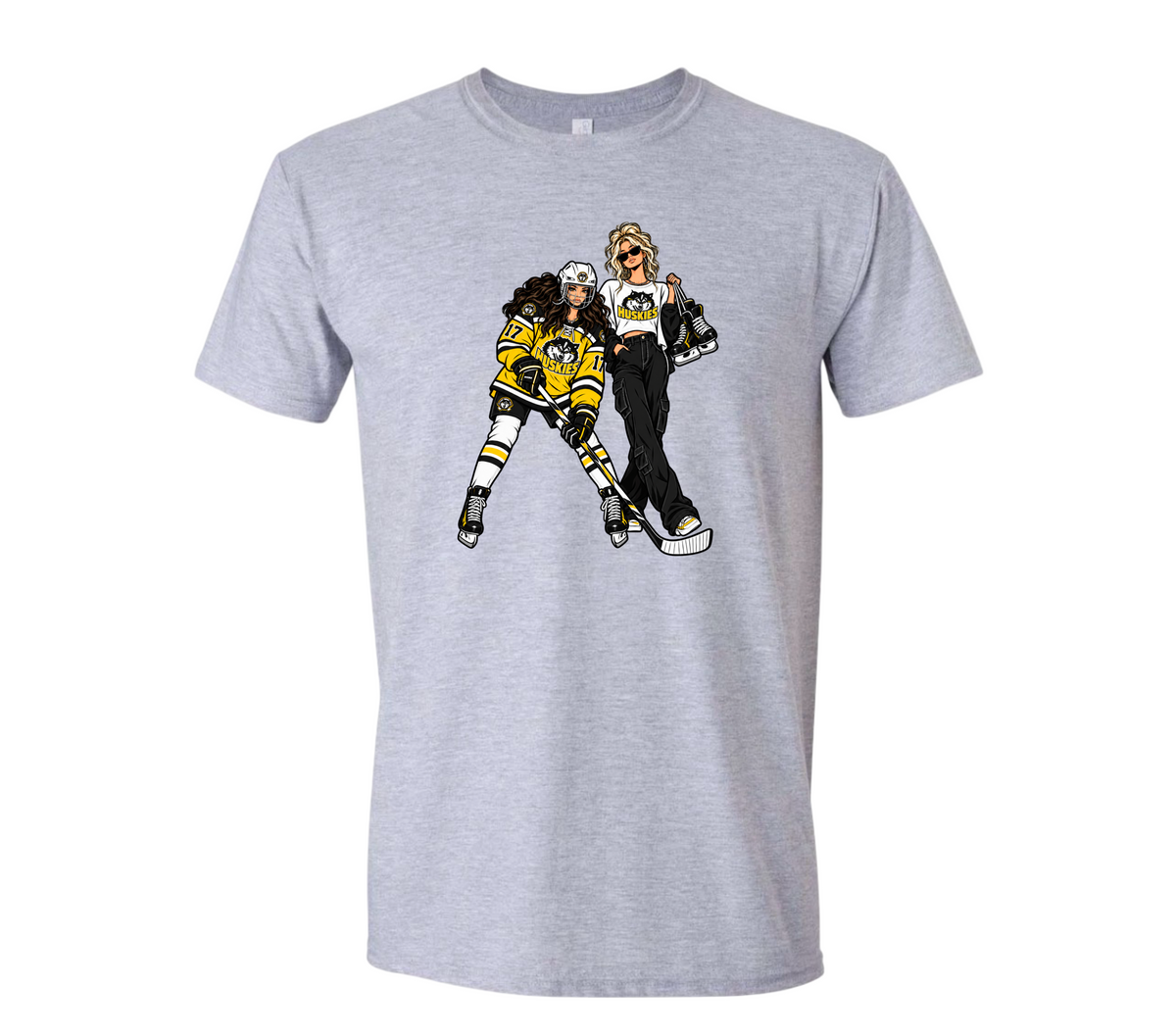 Huskies Girl's Hockey Tee