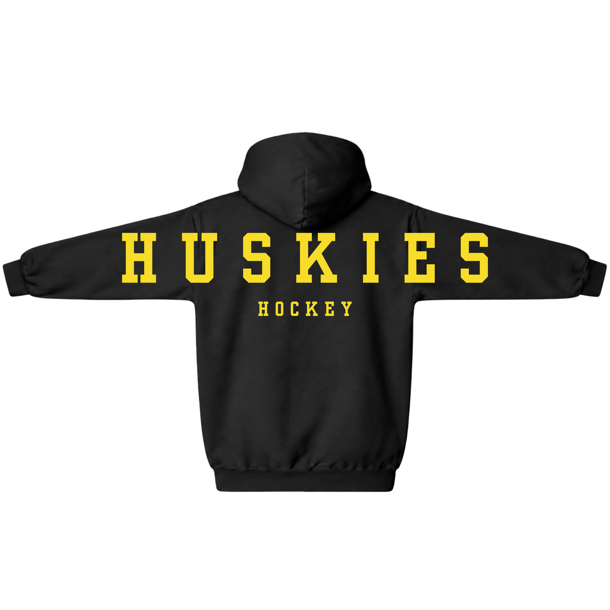 Huskies Hockey Hoodie with Customizable Player Autograph