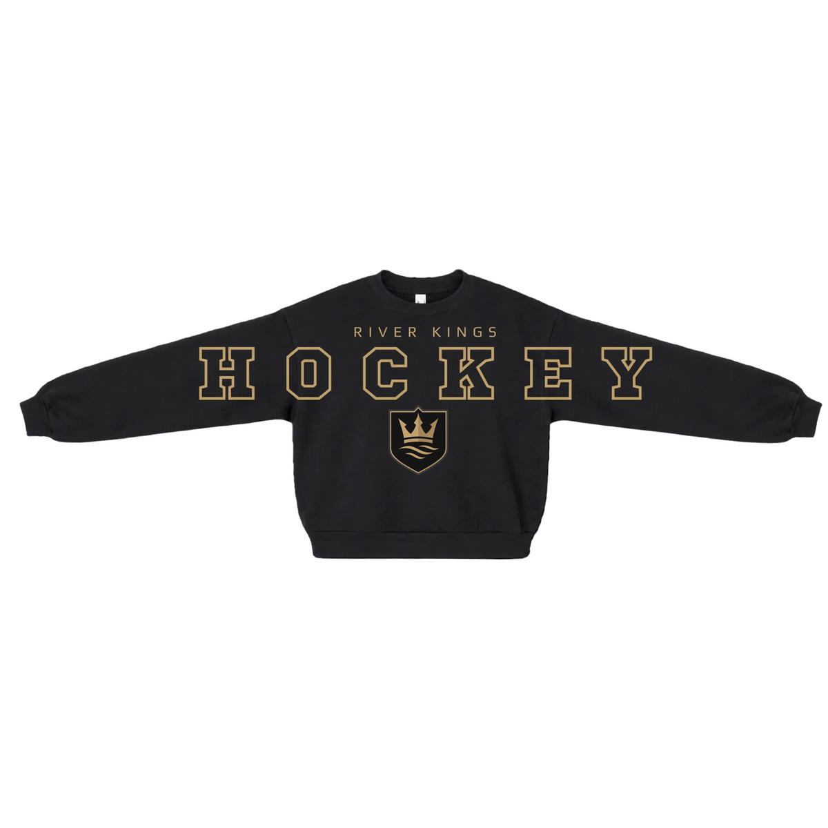 Ladies River Kings Hockey Mom Crop Crew