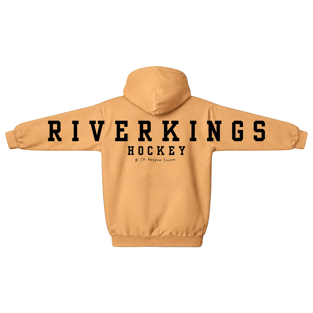 River Kings Hockey Hoodie with Customizable Player Autograph