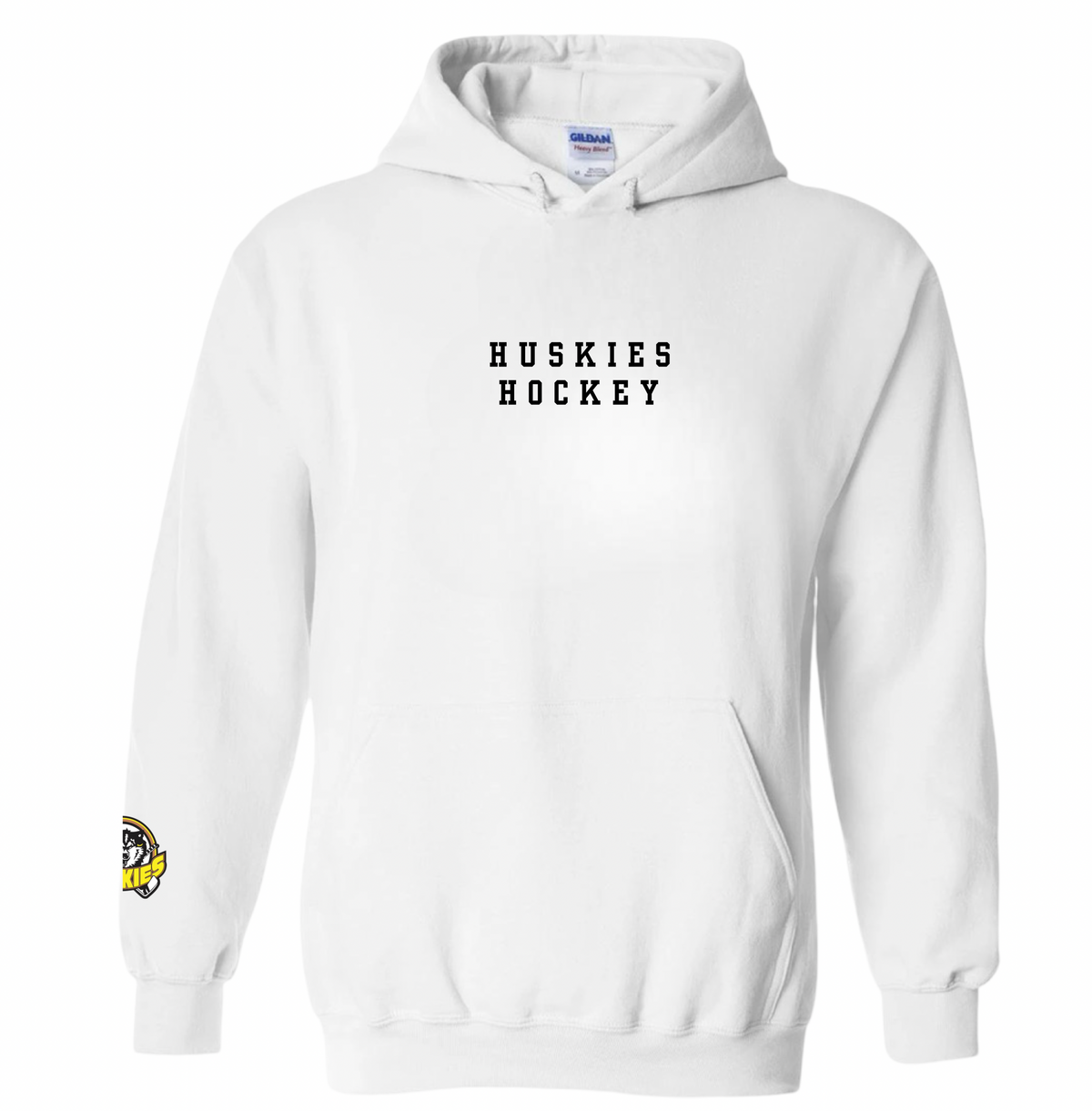 Huskies Hockey Hoodie with Customizable Player Autograph