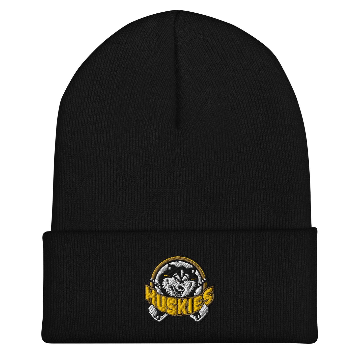 Huskies Black Beanie Style Toque