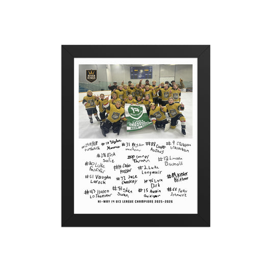 River Kings League Champs Signed Framed Print